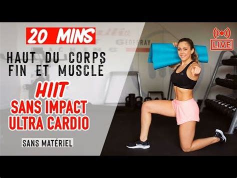 LIVE 4 HIIT brûle graisse sans saut séance échauffement