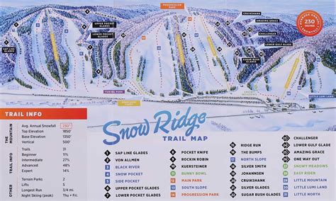 Snow Ridge Ski Area Trail Map