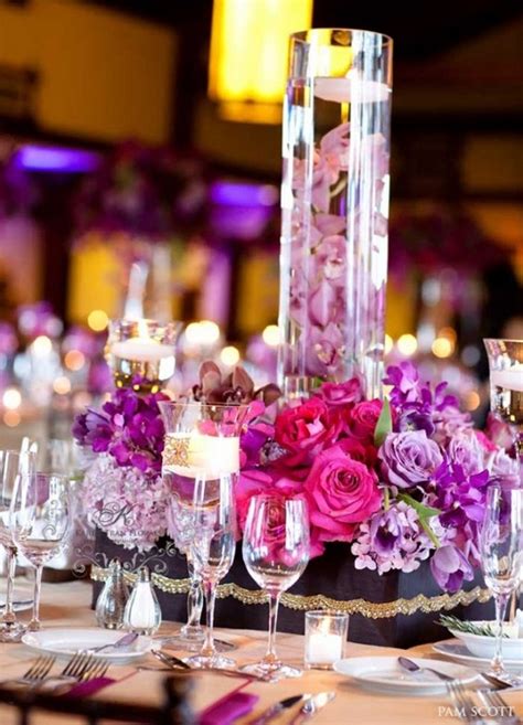 Purple Wedding Centerpiece Hi Miss Puff