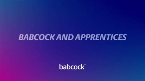 Apprenticeships · Babcock Early Careers