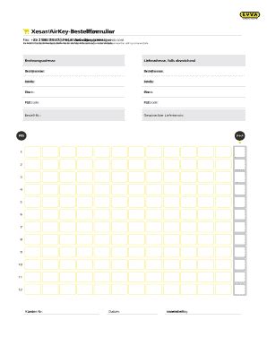 Fillable Online Evva Formulaire De Commande Xesar Airkey Evva Be Fax