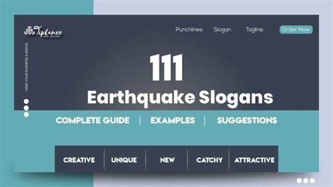 Earthquake Slogans - Tiplance