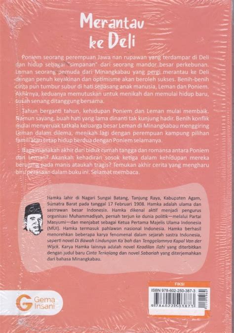 Buku Merantau Ke Deli Cover Baru Toko Buku Online Bukukita