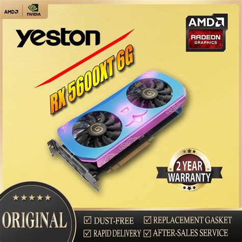 YESTON Graphics Cards AMD RX 5600 XT 6GB GDDR6 Mining GPU Video Card