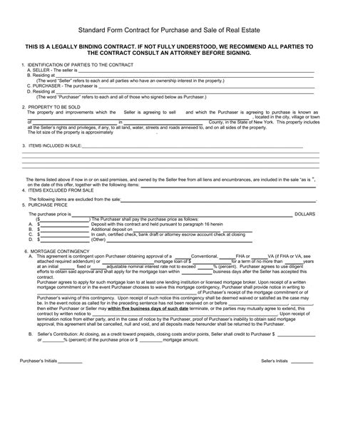 Free Printable Land Contract Templates [word Pdf] Simple