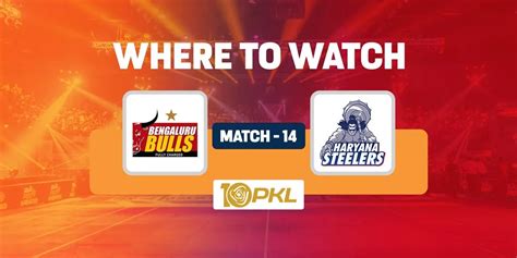 PKL 10 Bengaluru Bulls Vs Haryana Steelers When Where And How To