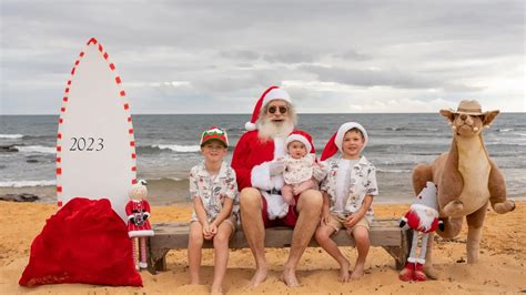 Photos With Santa At The Beach - Santas Downunder