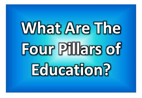 Four Pillars of Education | PPT