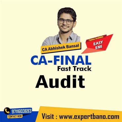 CA Final Audit FastTrack By CA Abhishek Bansal Expert Bano