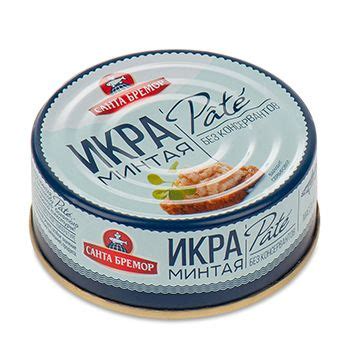 Икра минтая деликатесная, Санта Бремор , 90 г, Беларусь - купить с ...