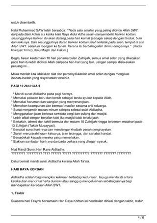 Amalan Di Bulan Zulhijjah Pdf