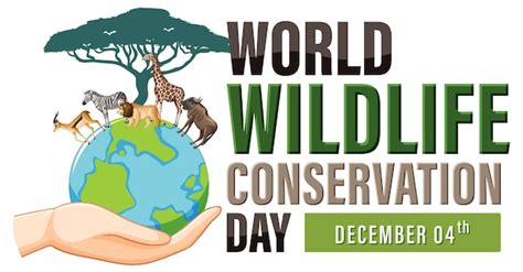 Free Vector World Wildlife Conservation Day Banner Design