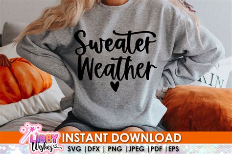 Sweater Weather Svg Fall SVG Fall Sign Svg Fall SVG Autumn Etsy