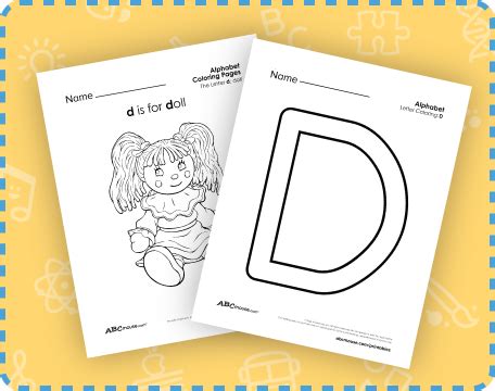 Letter D Worksheets | ABCmouse