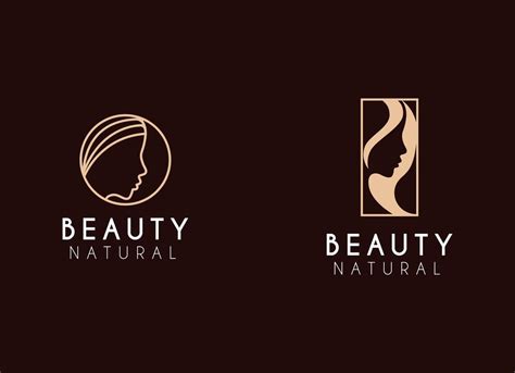 Natural Beautiful Woman Face Logo Design Inspiration Beauty Spa Logo