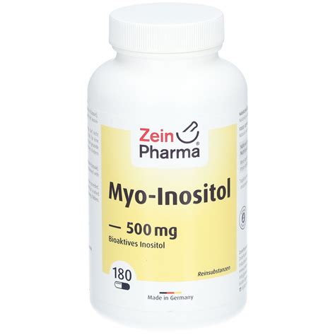 ZeinPharma Myo Inositol Kapseln 500 Mg 180 St Shop Apotheke