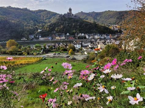 Cochem Castle View from the Other Side of the River Mosel in Germany ...