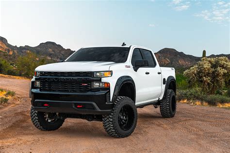 Rough Country Pocket Fender Flares Gloss Black Chevy Silverado 1500