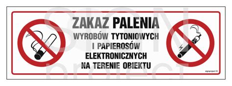 Nc088 Zakaz Palenia Wyrobów Tytoniowych I Papierosów Elektronicznych Na