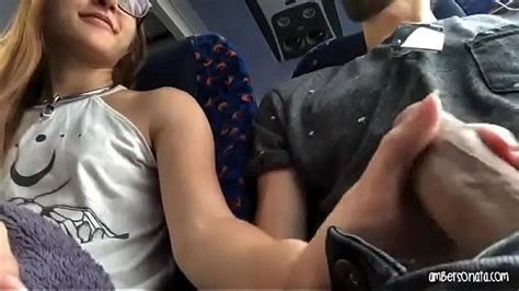Sexy Blonde Girl Handjob And Cock Sucking On A Bus Xvideos
