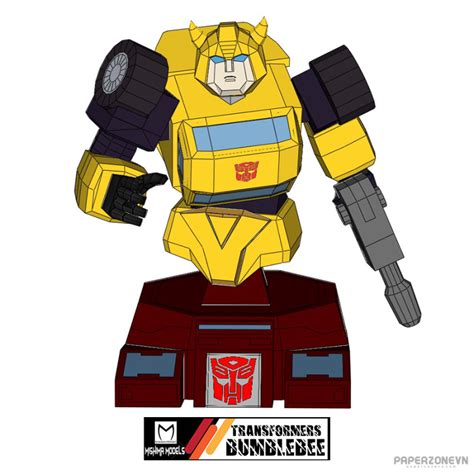 Transformer Bumblebee G1 Bust Paperzone Vn