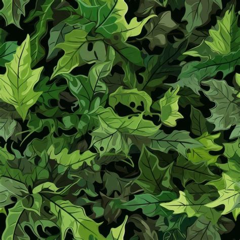 Premium AI Image | Jungle Camouflage with Vine and Leaf Patterns AI ...