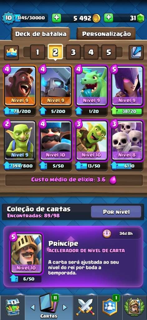 Deck Para Arena 4 Clash Royale Amino Oficial Amino