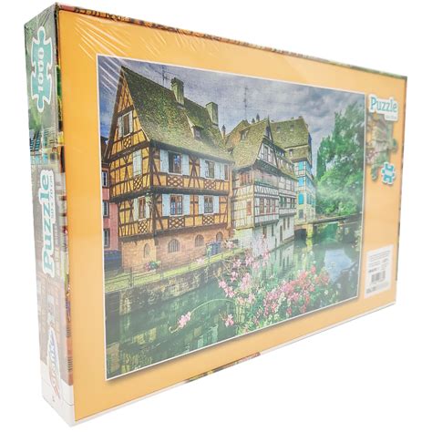 Puzzle Tradycyjne El Widok Na Domki Nad Rzek Sklep Damizabawki Pl