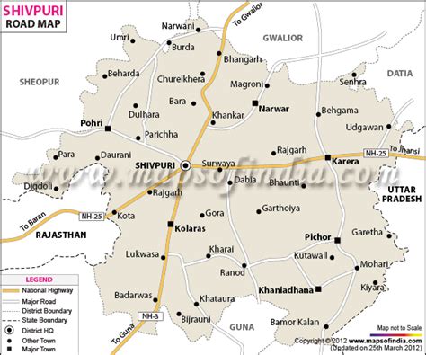 Shivpuri Road Map