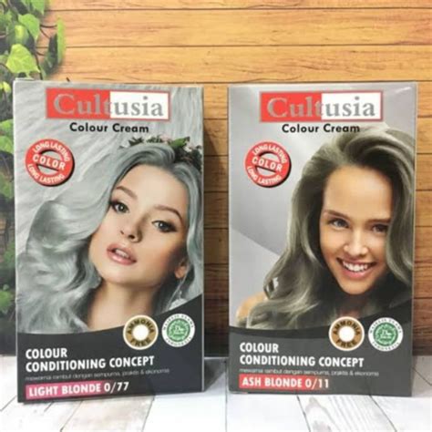 Jual CULTUSIA HAIR COLOUR ASH BLONDE CULTUSIA HAIR COLOUR LIGHT