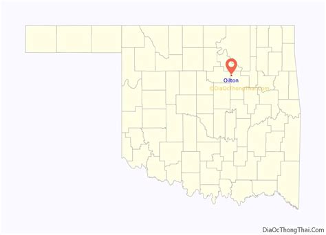 Map of Oilton city, Oklahoma