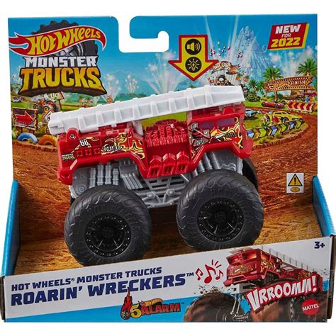 Mattel Hot Wheels Monster Trucks Roarin Wreckers Alarm Vehicle Ct Shipt