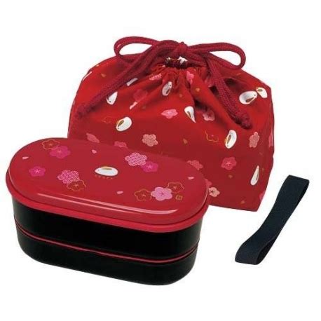 Japanese Bento Lunch Box Designer Set Slim Red Rabbit for Rabbit t...