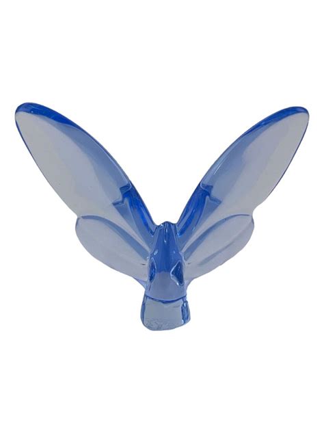 Escultura Baccarat Borboleta Azul Original Etiqueta Nica