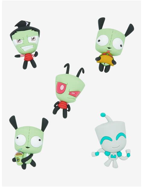 Invader Zim Characters Series 1 Blind Bag Magnet Hot Topic