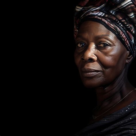 Premium AI Image Timeless Beauty Captivating Portrait Of A Mature Woman