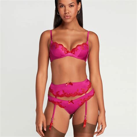 Agent Provocateur ensemble lingerie 3 pièces Molly Pink Red