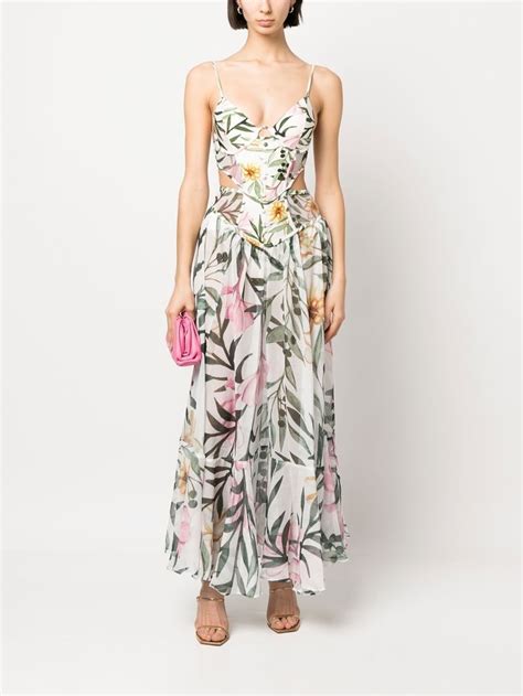 Jasmine Floral Print Maxi Dress PatBO Eraldo