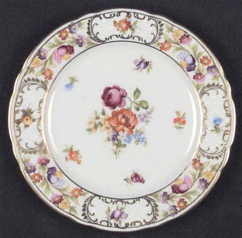 Empress Dresden Flowers Bread Butter Plate By Schumann Bavaria