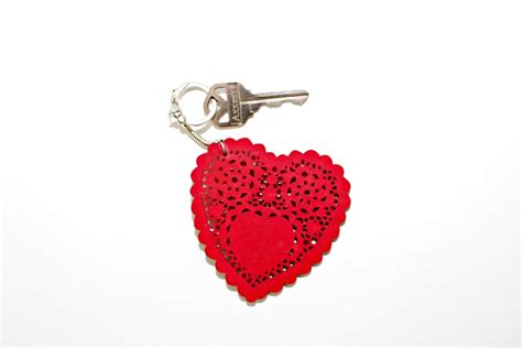 DIY Valentine's Day Keychains! · design inside the box