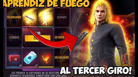 APRENDIZ DE FUEGO AL TERCER GIRO NUEVA RULETA MÁGICA FREE FIRE CÓMO