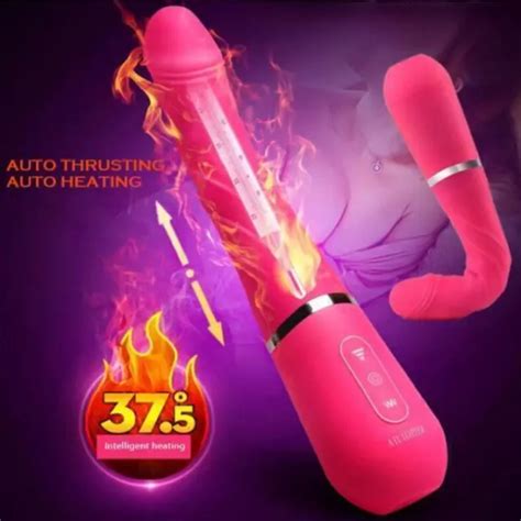 Sex Machine Big Realistic Dildo Sex Vibrator Auto Thrusting Heat Anal Vagina Toy Eur