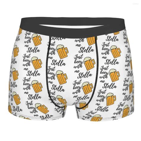 Patterns And Beer Beer Pattern Mens Underwear Breathable Boxer Shorts