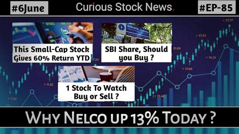 Market News June Why Nelco Up By Today Sbi Share Smallcap