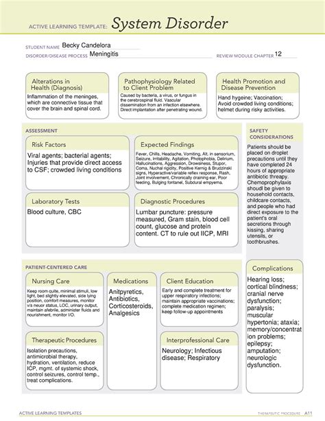 Ati System Disorder Template