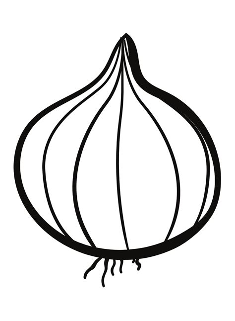 Purple Onion Coloring Page Free Printable Coloring Pages