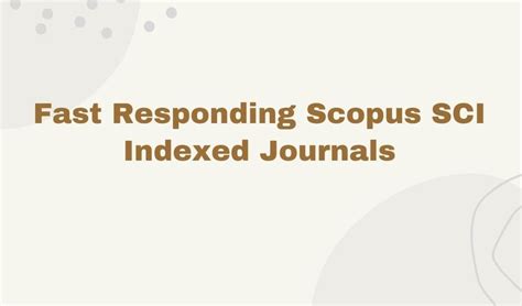 Fast review Scopus SCI Indexed Journals - PhDTalks 