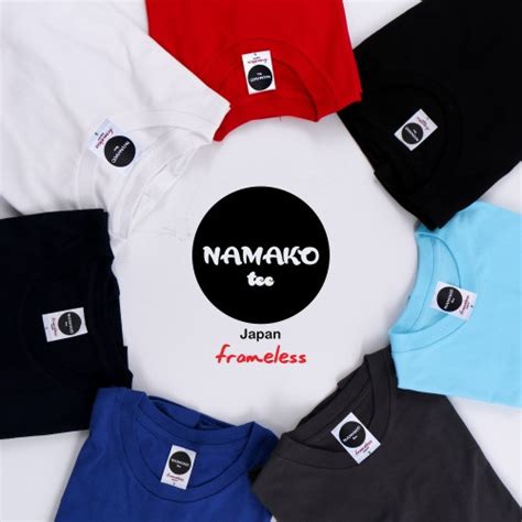 Jual Kaos Polos Premium Namako Tee Frameless Japan Tshirt Kaos