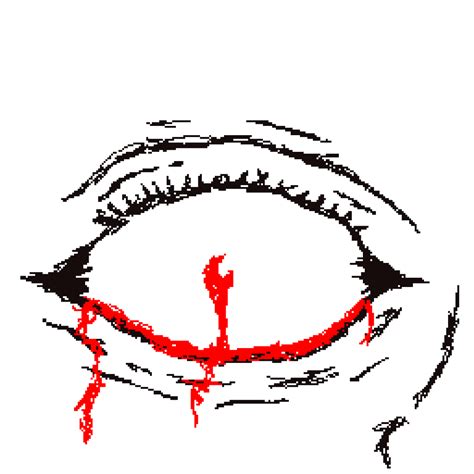 bleeding eye by me : r/CreepyArt