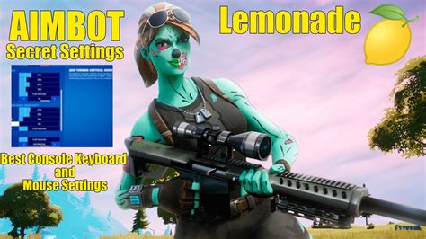 Lemonade Fortnite Montage New Secret Aimbot Settings Best Console